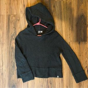 Roxy Women’s Hooded Knit Sweater - Grey - XS